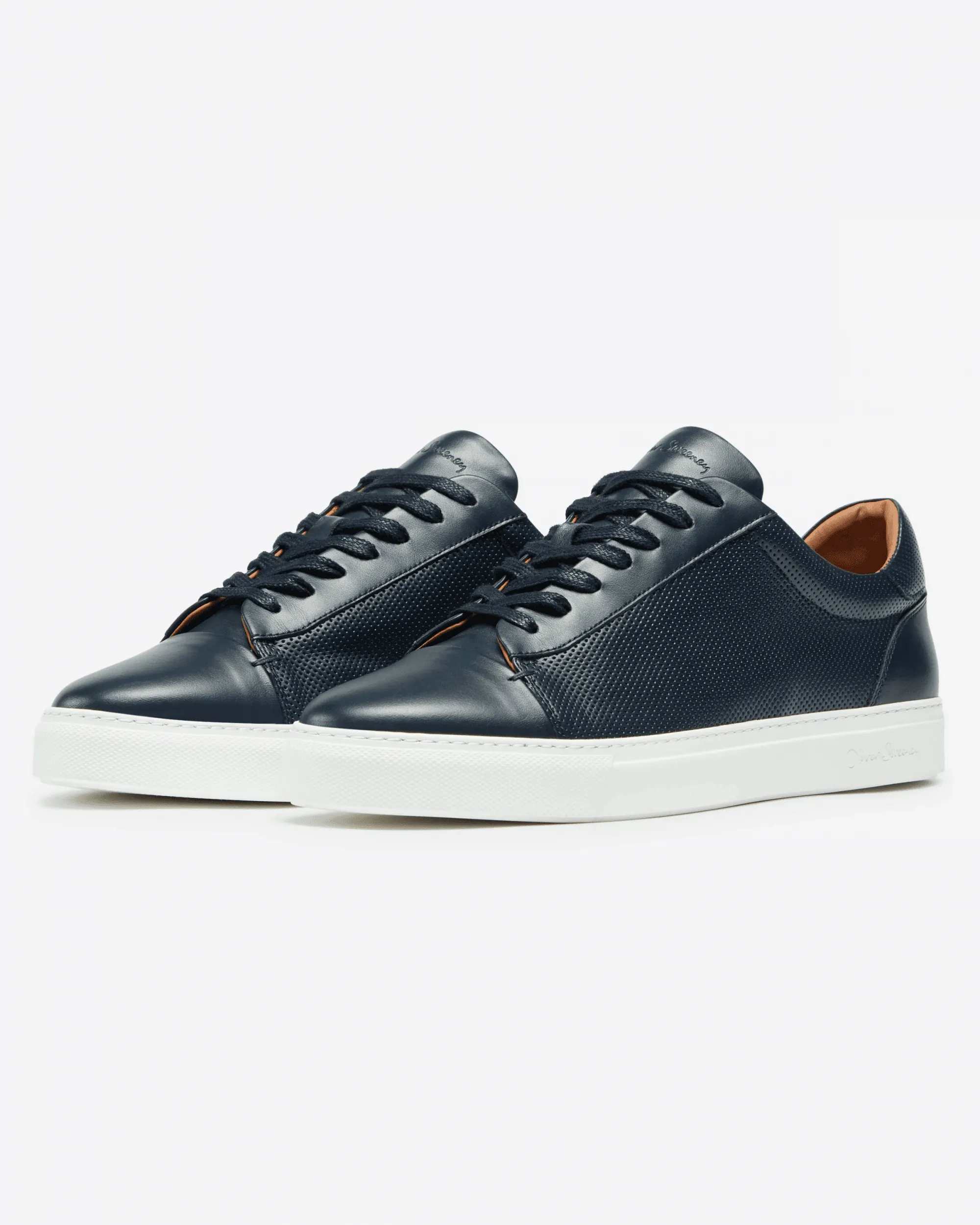 Oliver Sweeney Almada Mens Perforated Leather Trainers