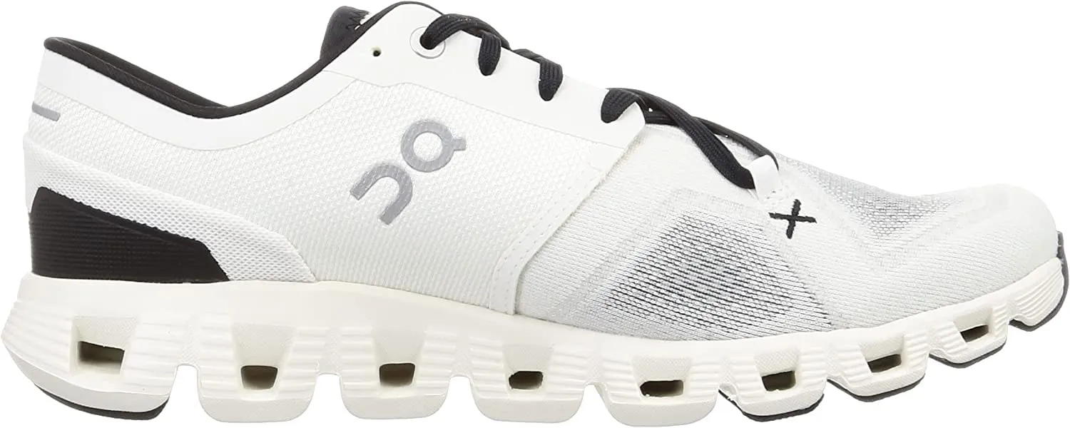 On Men's Cloud X 3 Sneakers, Ivory/Black, 12.5 Medium US
