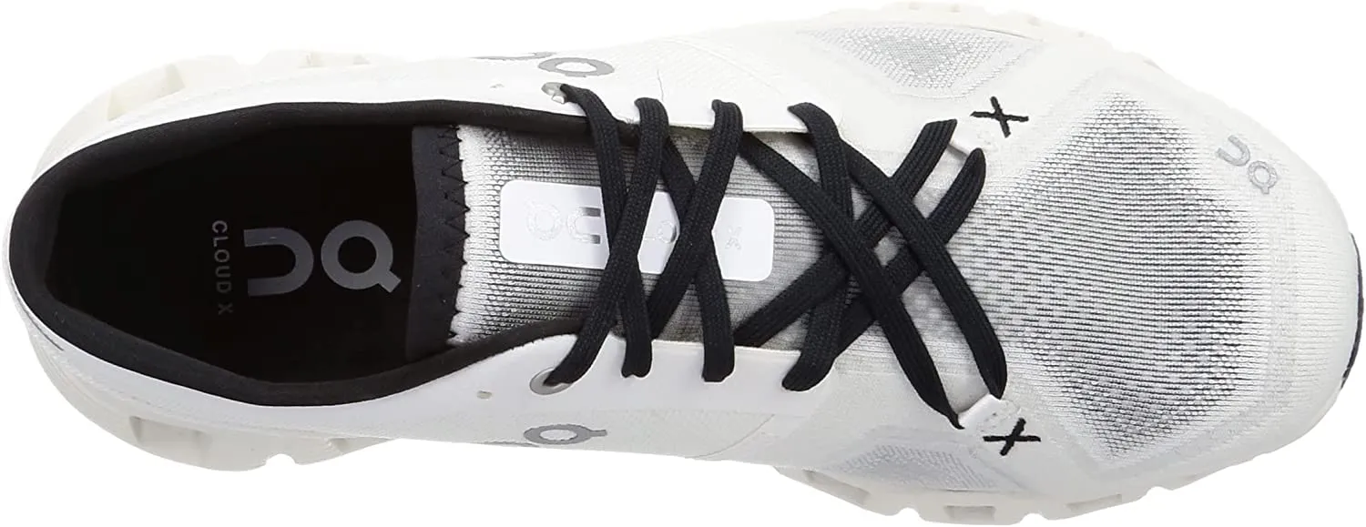On Men's Cloud X 3 Sneakers, Ivory/Black, 12.5 Medium US