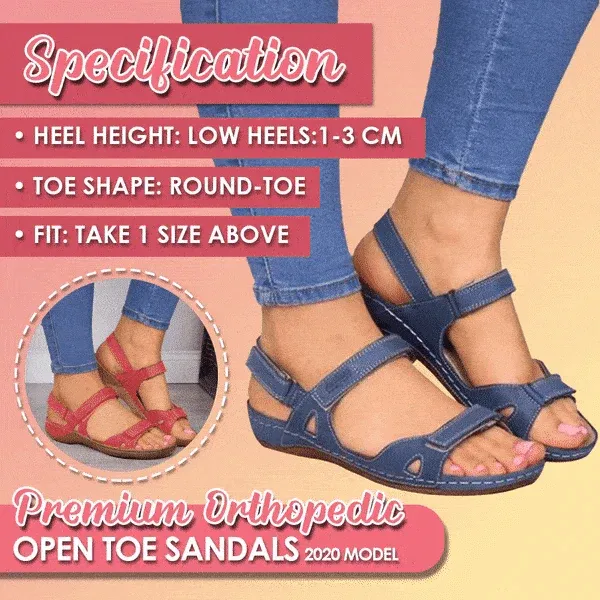 Orthopedic Premium Faux Leather Women Sandals