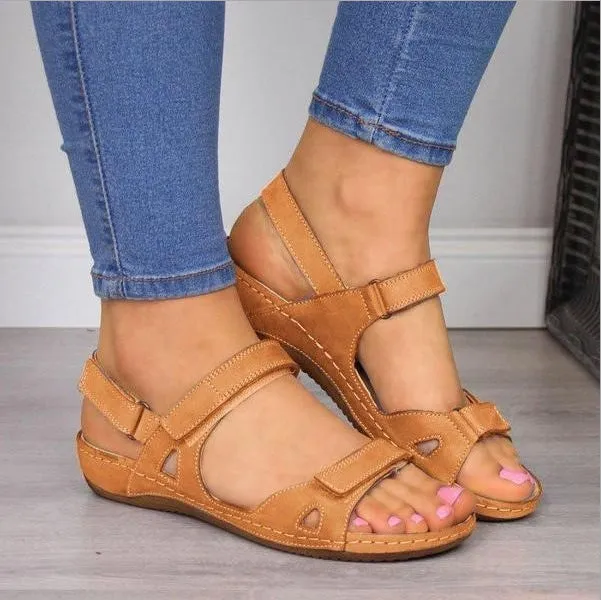 Orthopedic Premium Faux Leather Women Sandals