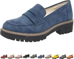 Orthoture-Orthopedic Platform Loafers,Wide Toe Lightweight Casual Comfort Shoes,Slip-On Suitable for All Foot Shapes