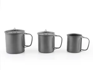 Outdoor portable camping pure titanium water cup coffee cup foldable milk cup(300ml)