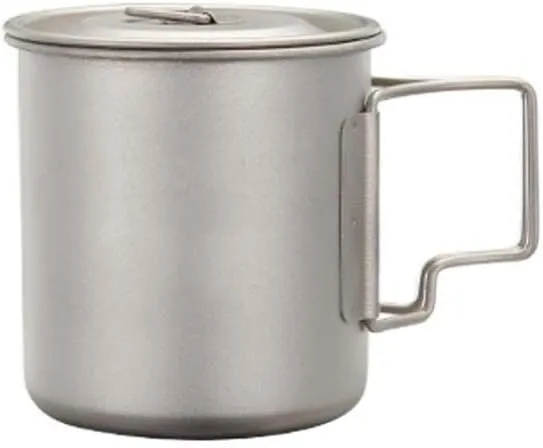 Outdoor Pure Titanium Camping Cup Lightweight Portable Tableware