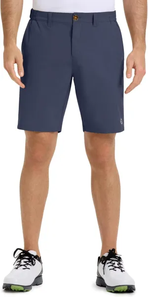 Outdoor Ventures Mens Golf Shorts 9 Inch Inseam Dry Fit Stretch UPF 50  Lightweight Quick Dry Flat Front with Pockets