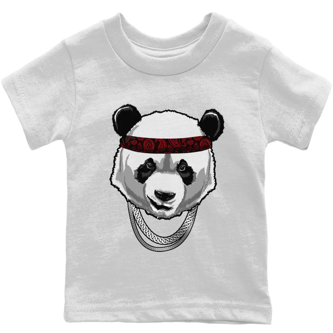 Panda 4 Gangster Jordan Tops High-end Supportive Air - Black Canvas Kids