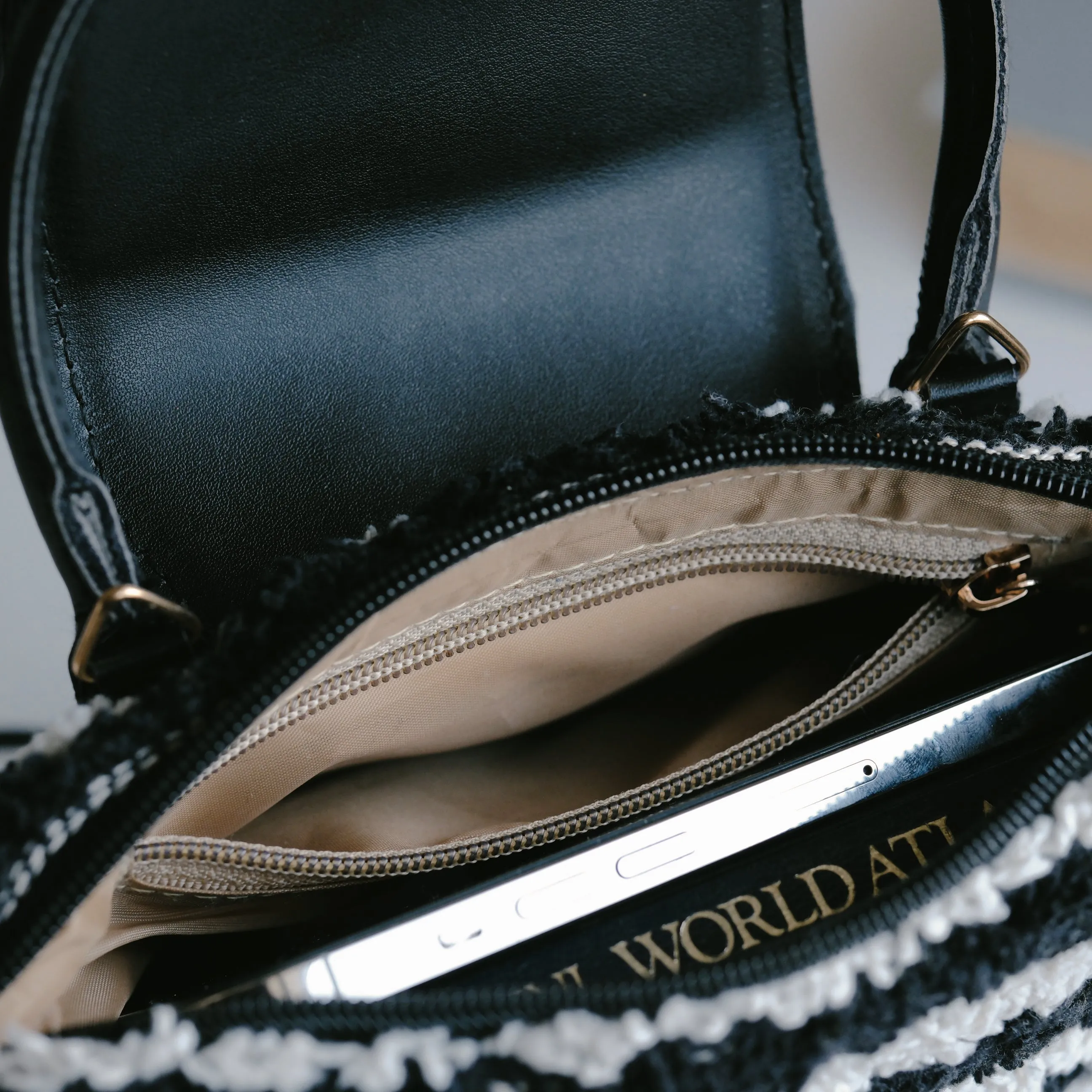 Petit Voyage Sling Bag- Salt and Pepper