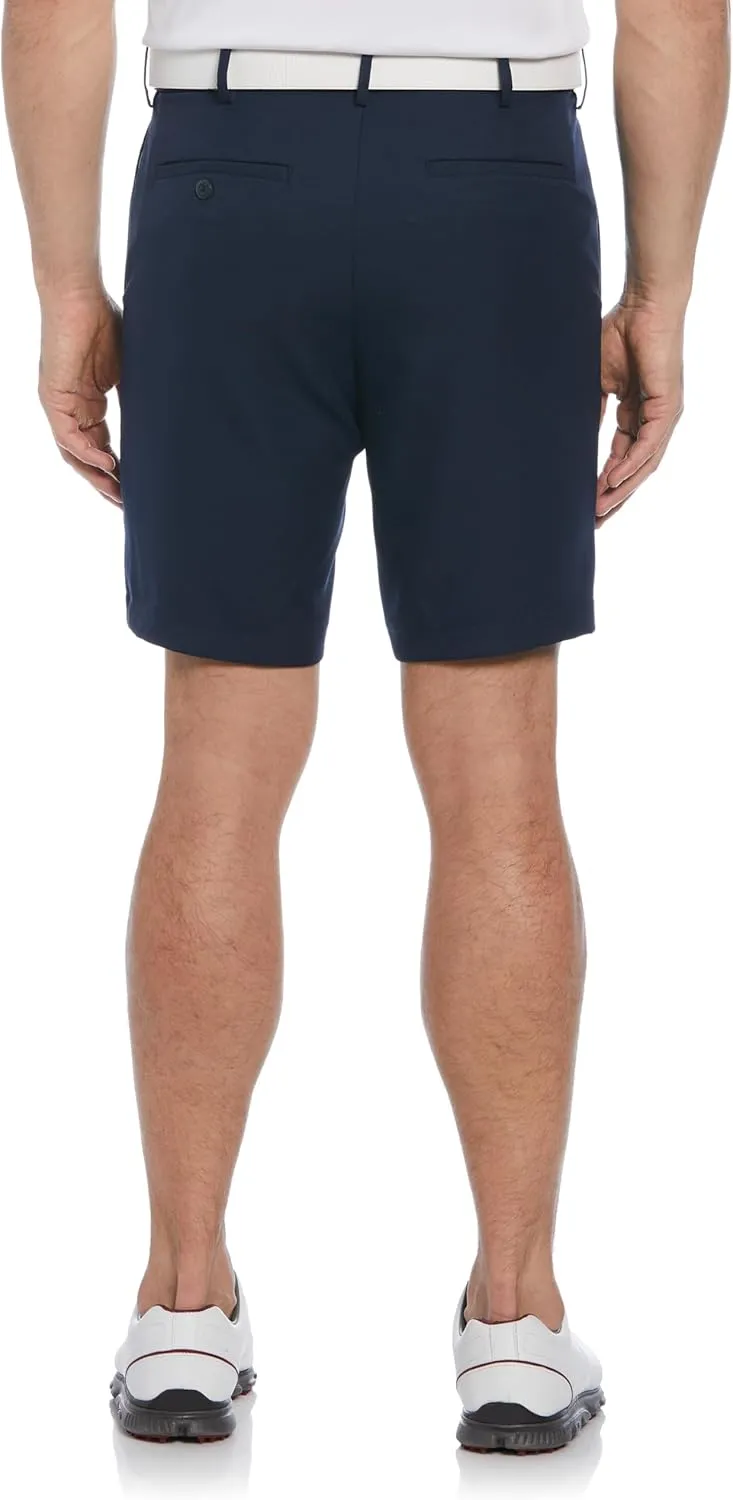 PGA TOUR Men's 9" Golf Shorts with Expandable Waistband, Flat Front, Moisture-Wicking, Sun Protection, Stretch, Lightweight