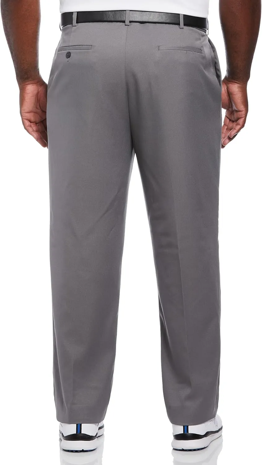PGA TOUR Men's Golf Pants with Expandable Waistband, Flat Front, Moisture-Wicking, Sun Protection, Stretch Lightweight Twill