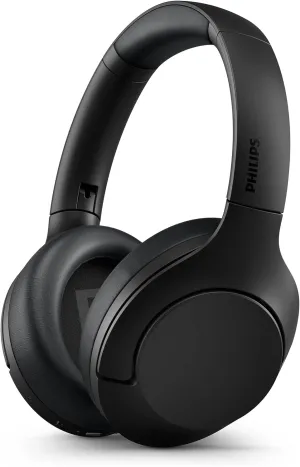 Philips H8506 Over-Ear Bluetooth Headphones with Noise Canceling Pro, Hi-Res Audio, 60-Hour Battery, Fast Charging, Lightweight, Soft Ear Cups, Bluetooth Multi-Point, App Control, Black
