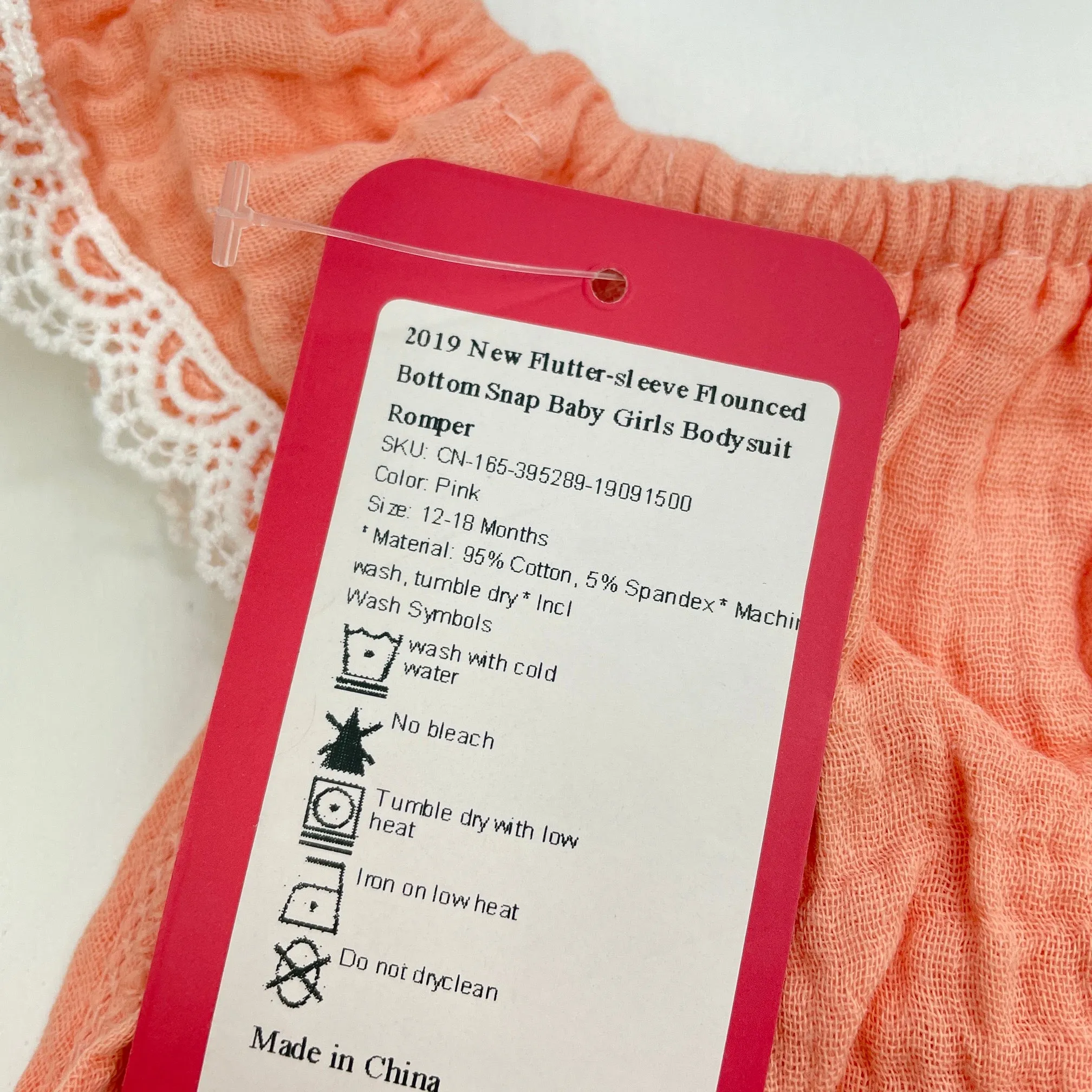 pink lightweight romper, size 1, BNWT