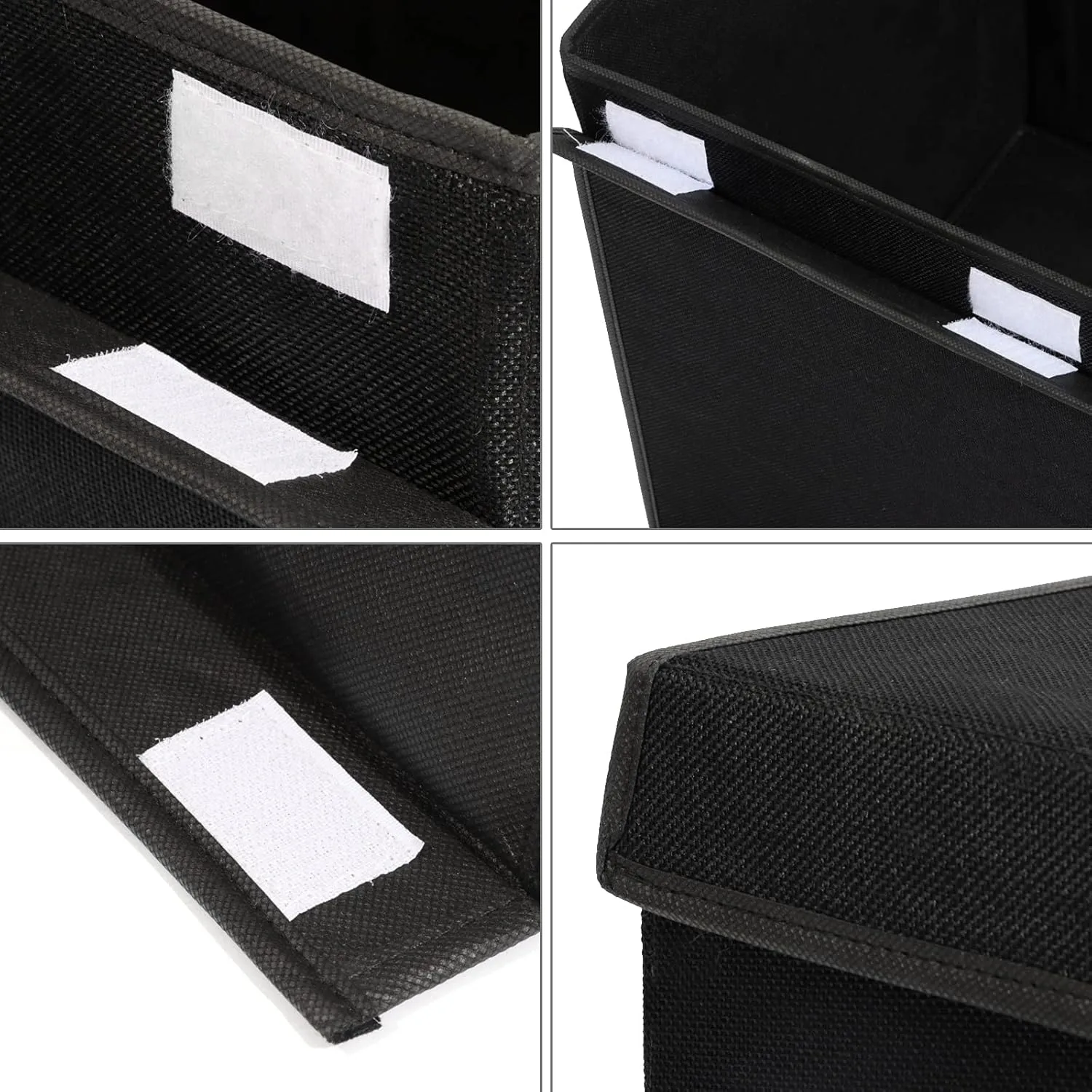 popoly Large Toy Box Chest Storage with Flip-Top Lid, Collapsible Kids Storage Boxes Container Bins for Toys, Playroom Organizers, 25"x13" x16" (Linen Black)