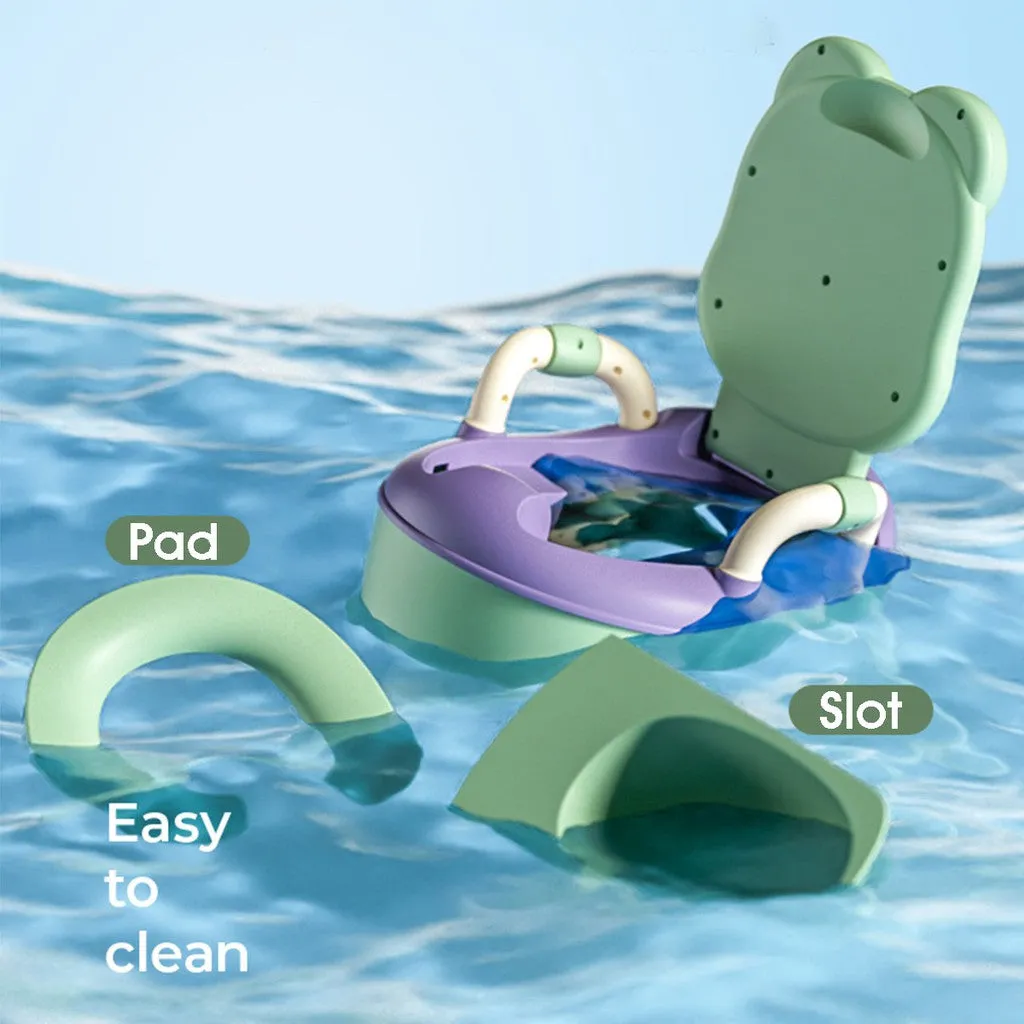 Portable Baby Potty Kids Children Training Toilet Trainer Stool With Cushion for 0-4 Years