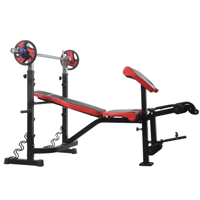 Pro-Gym Exercise Biceps Triceps Curl Flat Weight Multi Bench Press