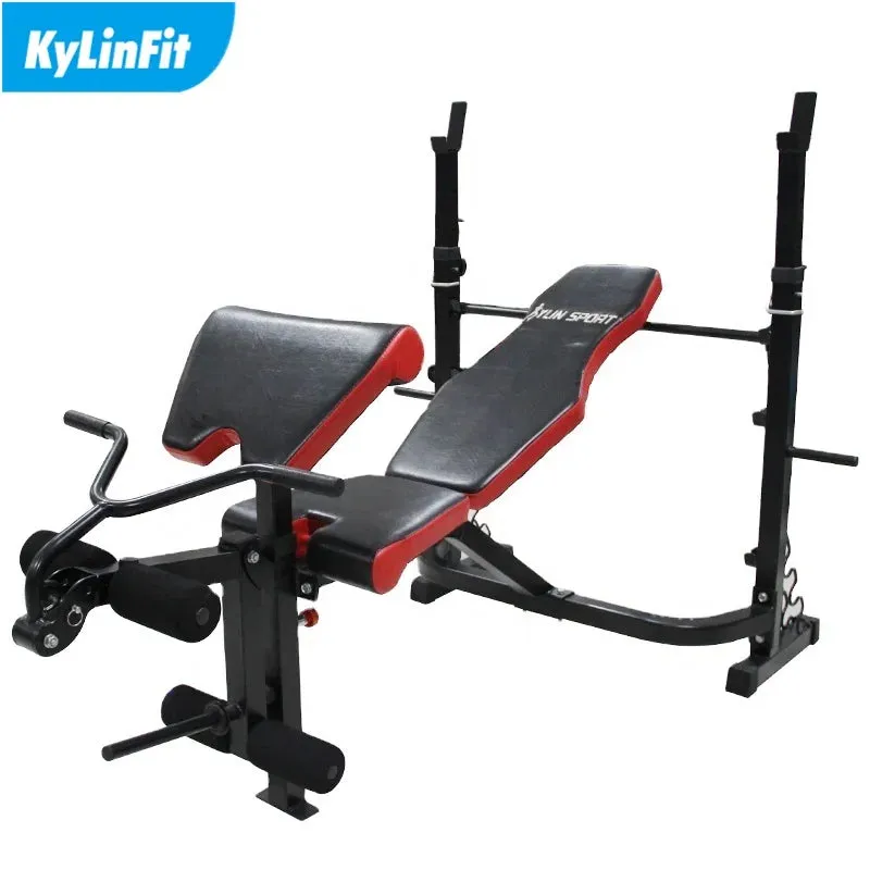 Pro-Gym Exercise Biceps Triceps Curl Flat Weight Multi Bench Press