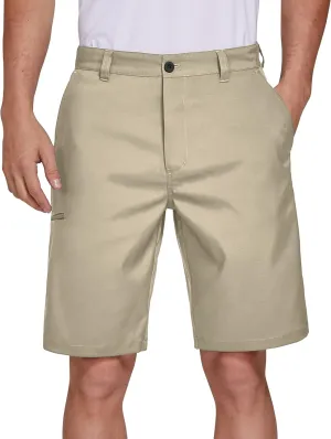 PULI Men's Golf Hybrid Dress Shorts Casual Summer Stretch Flat Front Lightweight Hiking Shorts Quick Dry with Pockets
