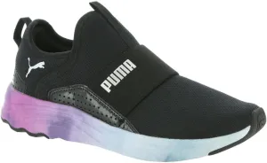 PUMA Softride Sophia Slipon Bleached Womens Sneaker BM US BlackSilver