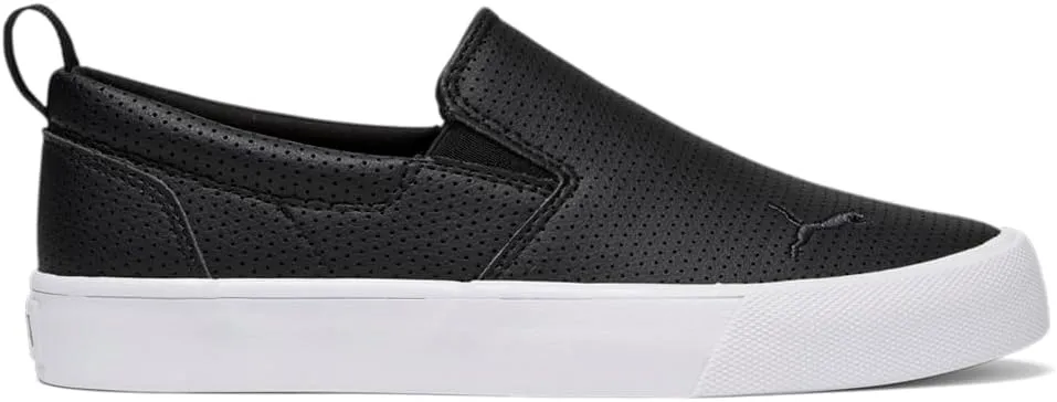 PUMA Womens Bari Comfort Perforated Slip On Sneakers Shoes Casual - Black - Size 11 M