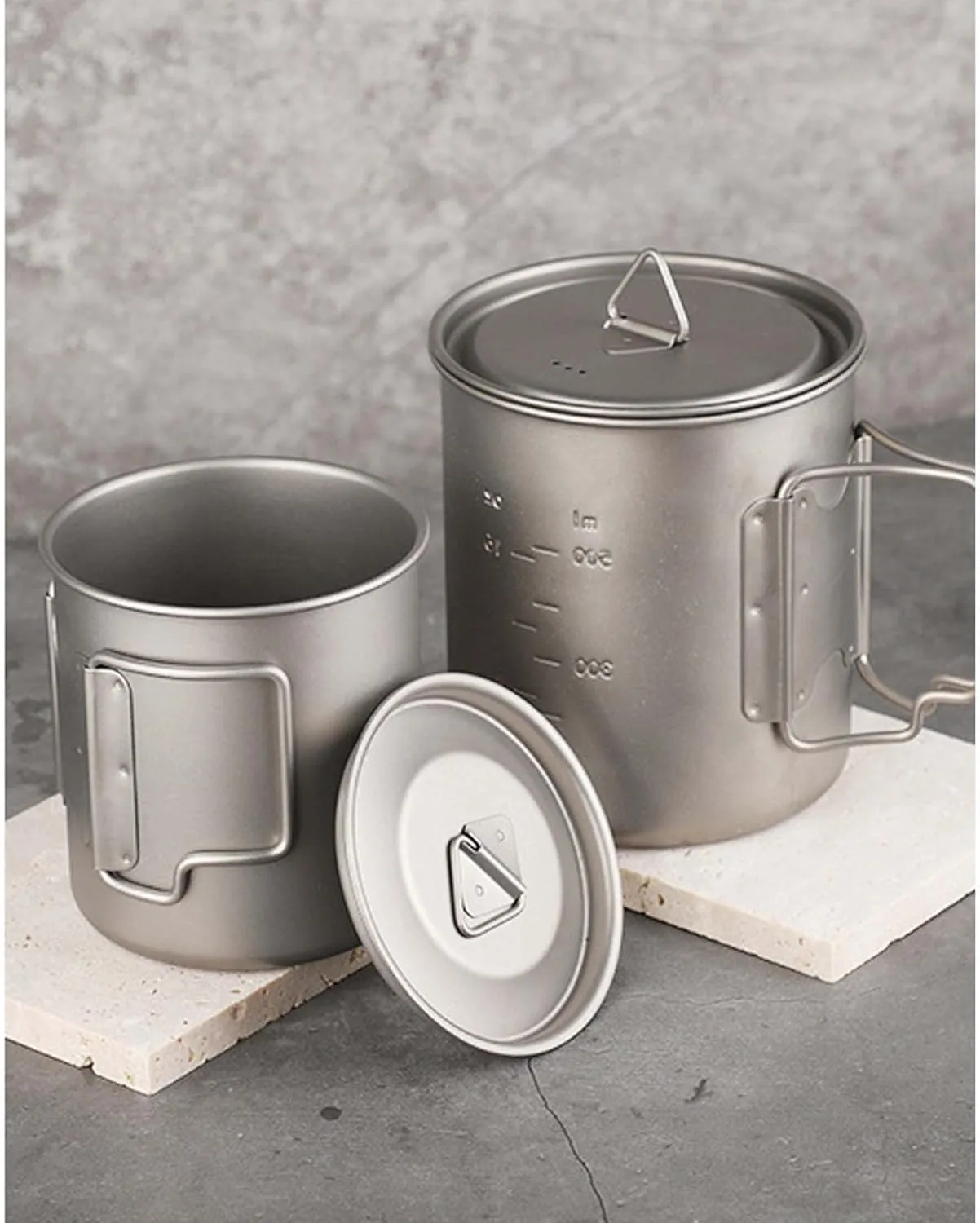 Pure titanium cup outdoor camping portable mug(700ml)