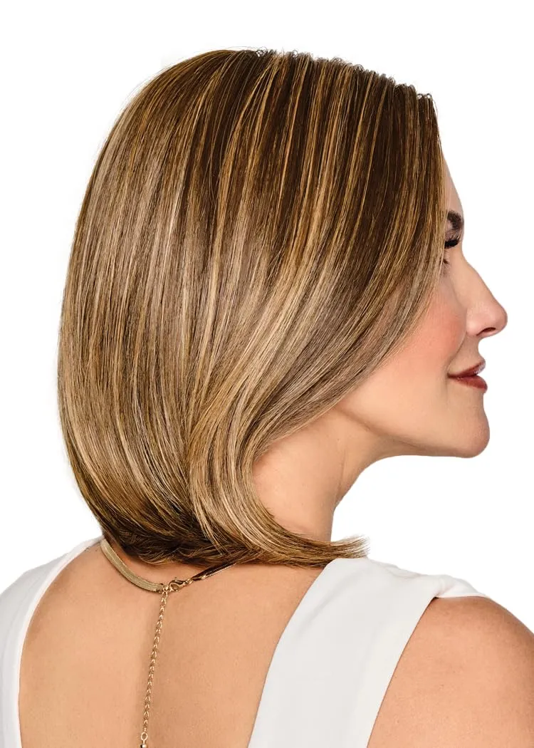 Raquel Welch Cruise Control Mid-Length Pageboy Bob Hand-Tied Wig by Hairuwear, Average Cap - RL12/16 Honey Toast