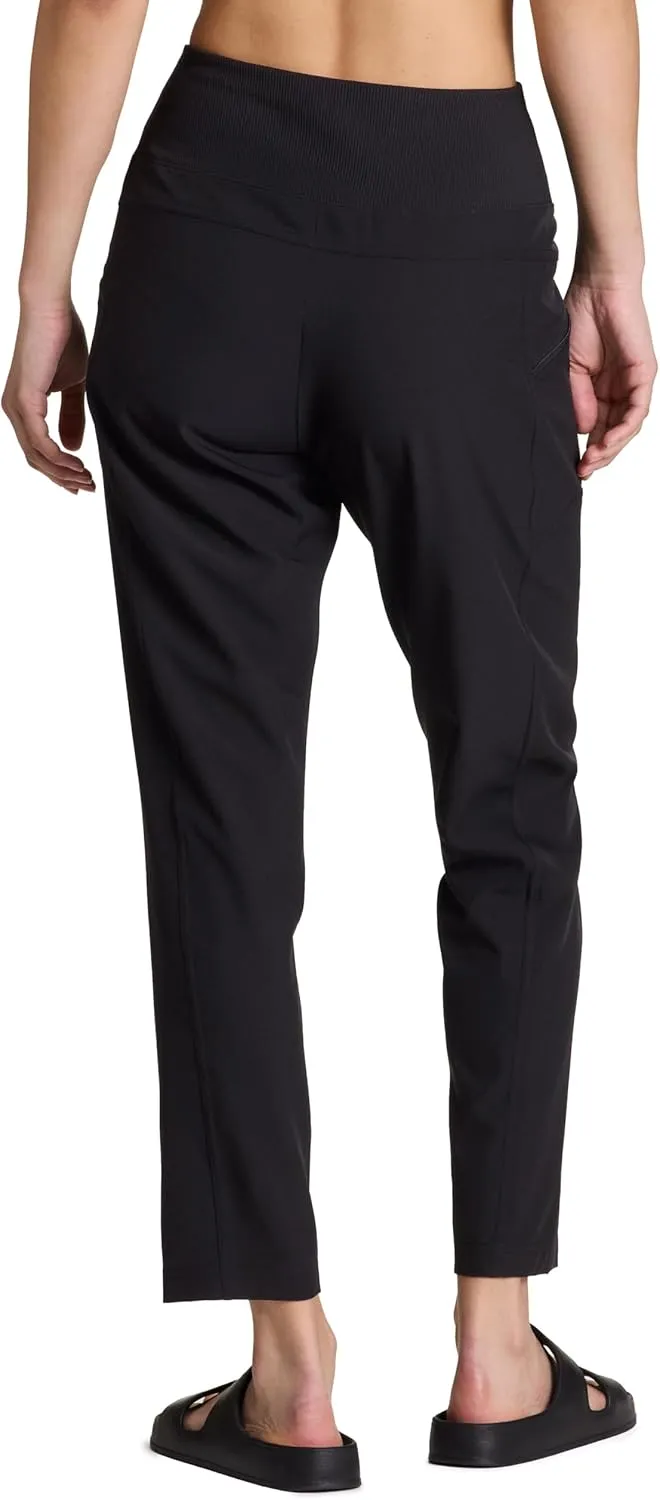 RBX Active Women's Ankle Pant, Lightweight Quick Drying Stretch Woven Casual Weekend Pant with Pockets