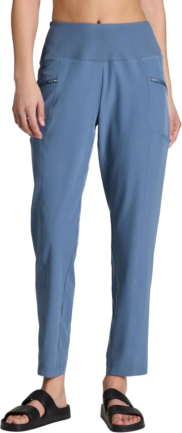 RBX Active Women's Ankle Pant, Lightweight Quick Drying Stretch Woven Casual Weekend Pant with Pockets