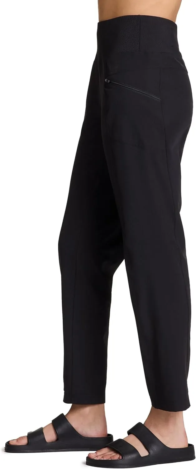 RBX Active Women's Ankle Pant, Lightweight Quick Drying Stretch Woven Casual Weekend Pant with Pockets