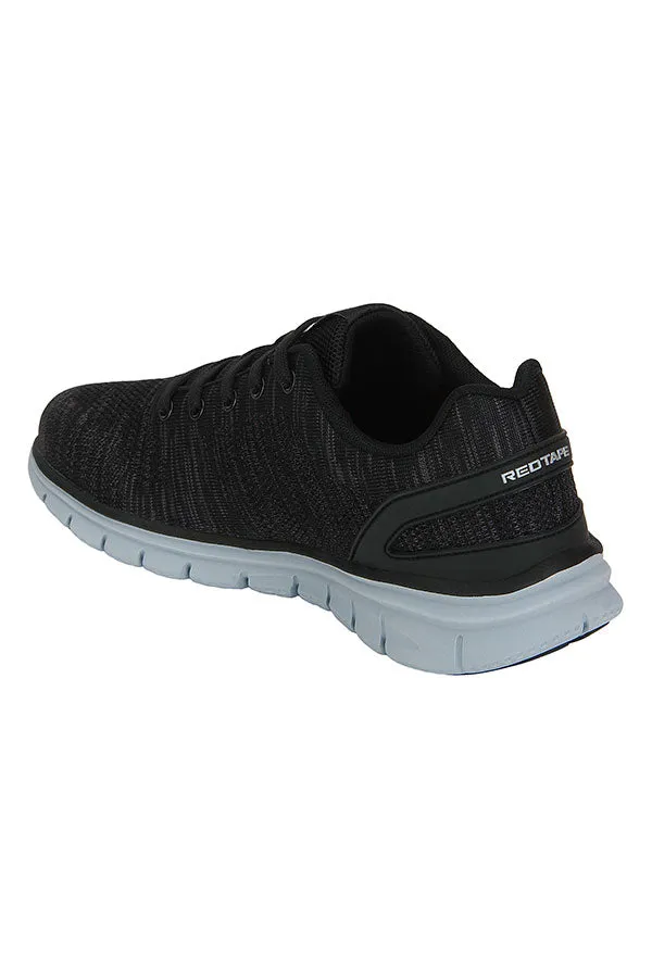 RedTape Men Black Walking Shoes