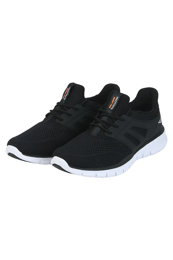 RedTape Men Black Walking Shoes