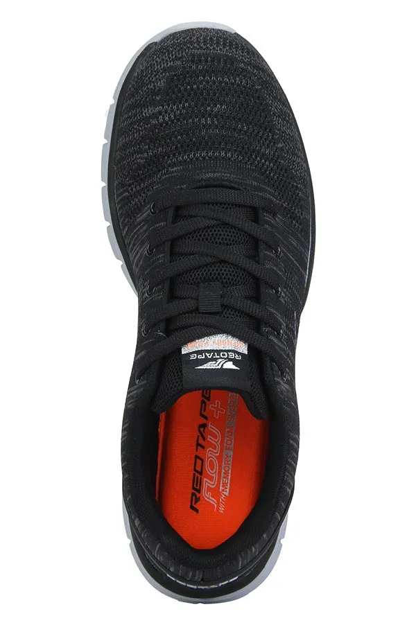 RedTape Men Black Walking Shoes