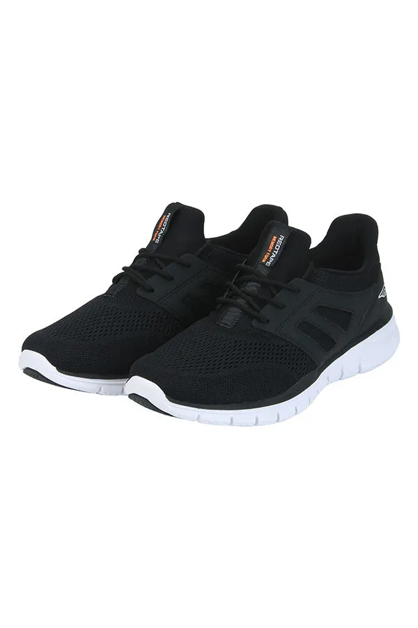 RedTape Men Black Walking Shoes