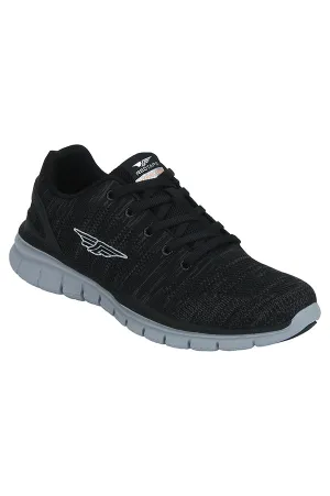 RedTape Men Black Walking Shoes