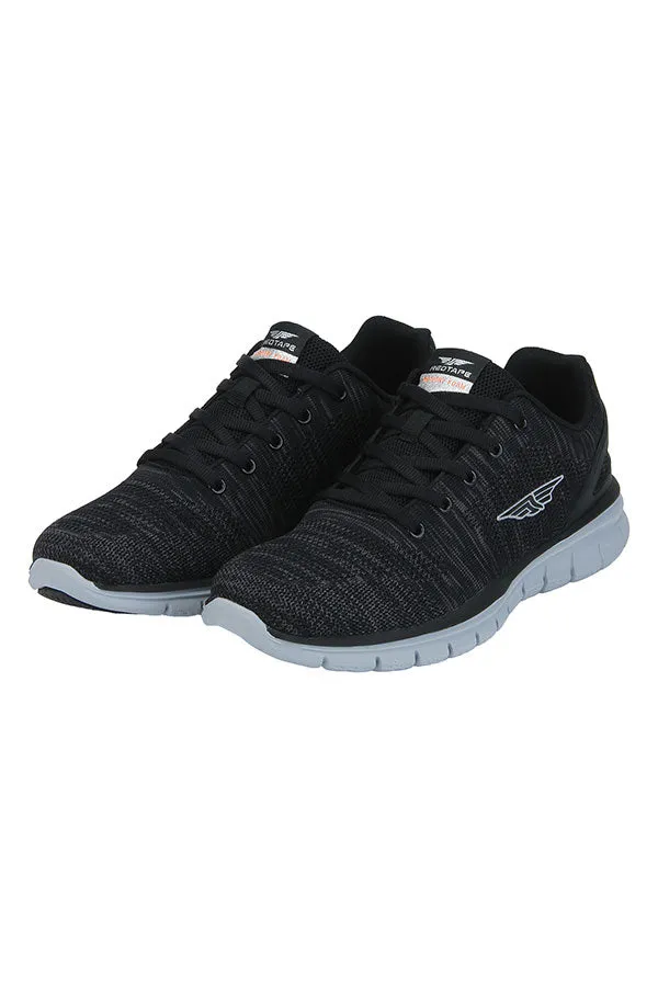 RedTape Men Black Walking Shoes