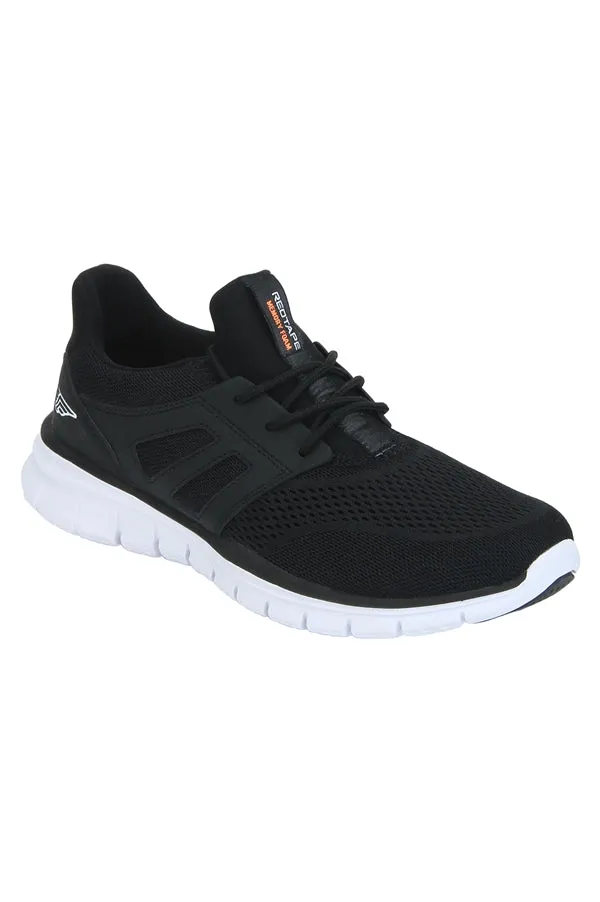 RedTape Men Black Walking Shoes