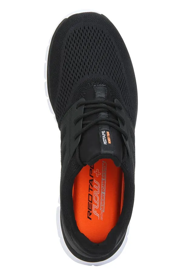 RedTape Men Black Walking Shoes