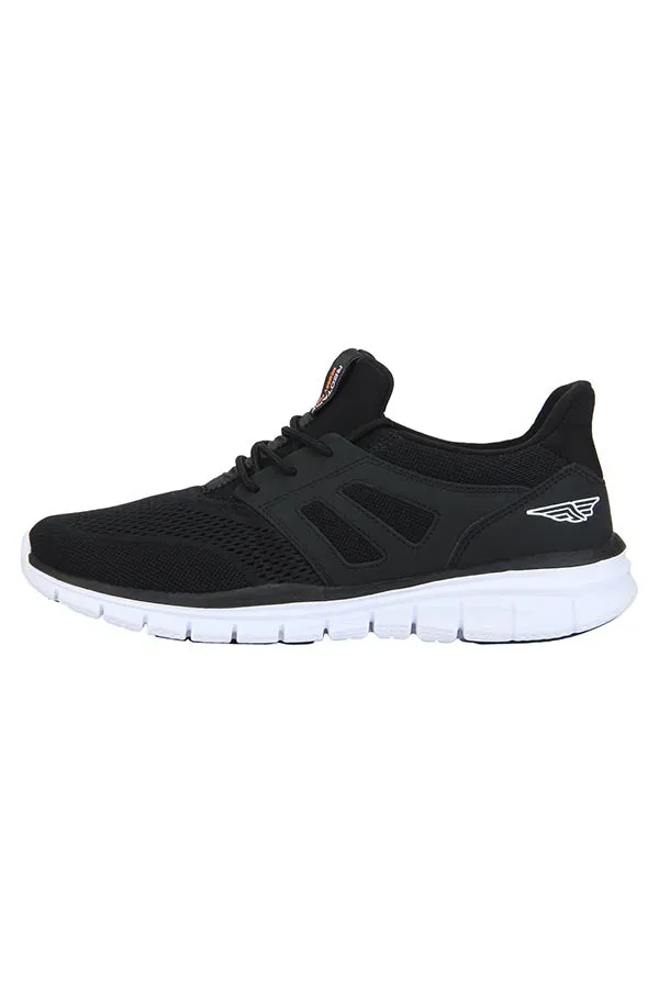 RedTape Men Black Walking Shoes