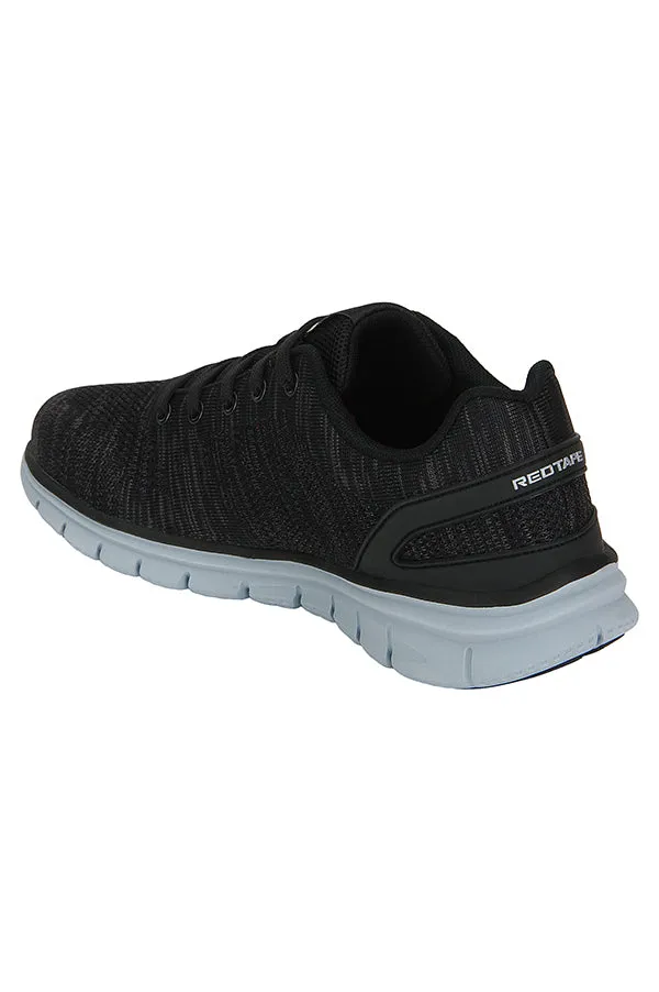 RedTape Men Black Walking Shoes