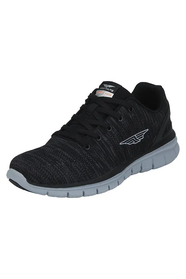 RedTape Men Black Walking Shoes