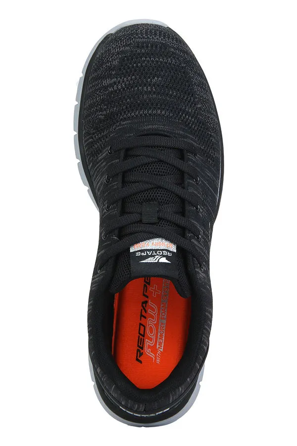 RedTape Men Black Walking Shoes