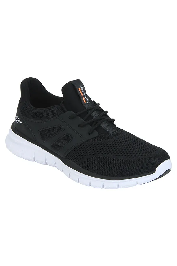 RedTape Men Black Walking Shoes