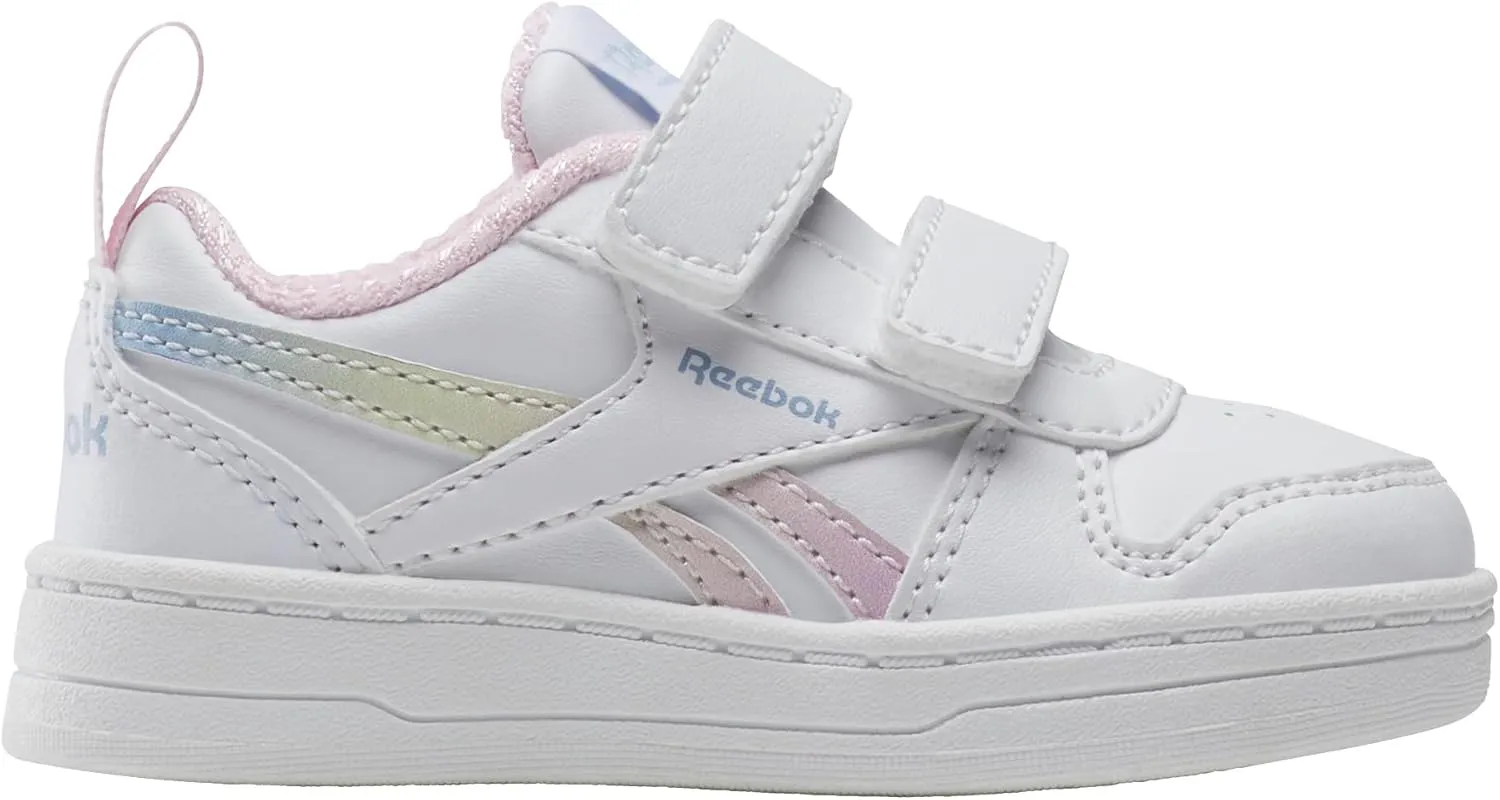 Reebok Unisex-Child Kid's Glide Elastic & Top Strap Sneaker