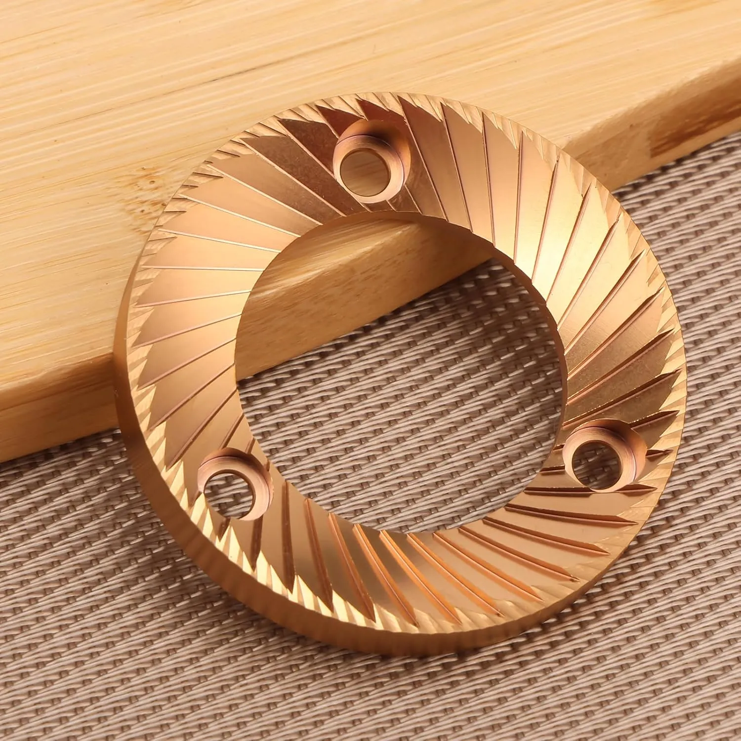 Rose Gold Multi-Purpose Espresso Grinder, 64mm Flat Burr with Titanium Plating,Unimodal Espresso Grinding, Espresso Grinder Burr for DF64,DF64P, DF64E, DF64V, Mazzer Super Jolly & Mini-E,etc