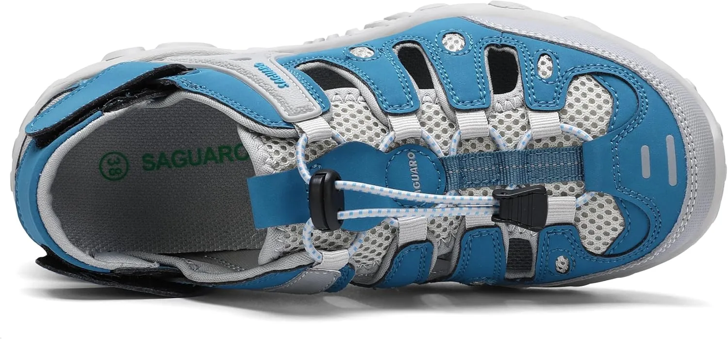 SAGUARO Men's Sport Sandals Adjustable Strap Closed Toe Outdoor Hiking Sandal Beach Water Shoes