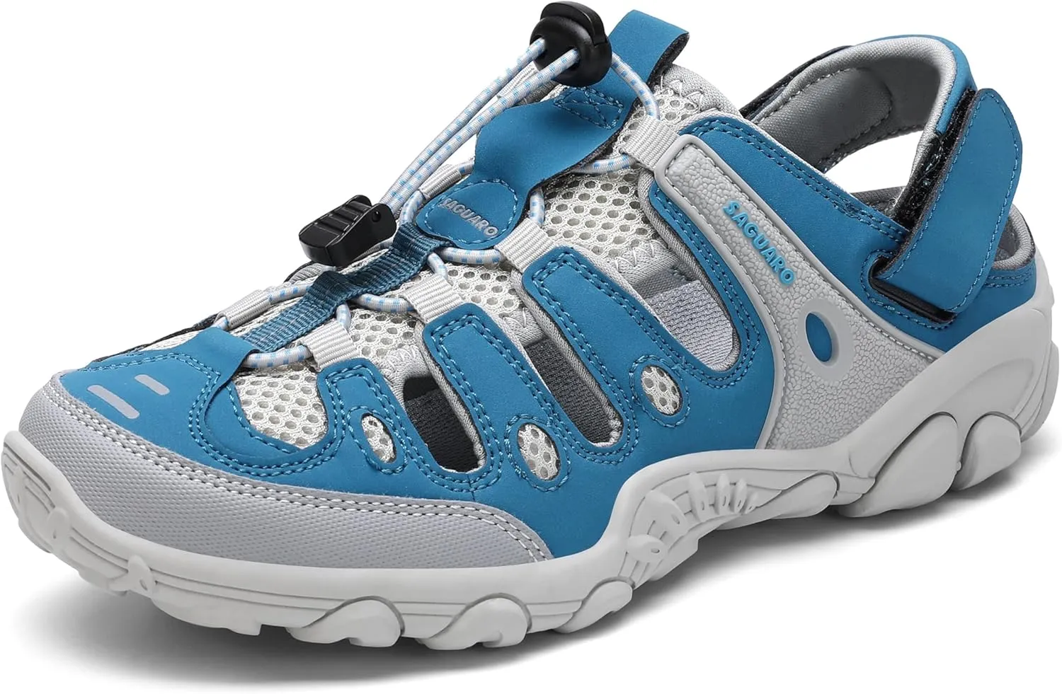 SAGUARO Men's Sport Sandals Adjustable Strap Closed Toe Outdoor Hiking Sandal Beach Water Shoes