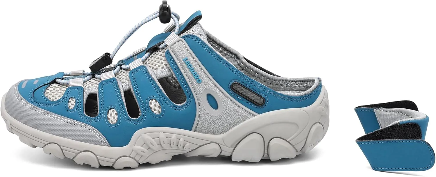 SAGUARO Men's Sport Sandals Adjustable Strap Closed Toe Outdoor Hiking Sandal Beach Water Shoes