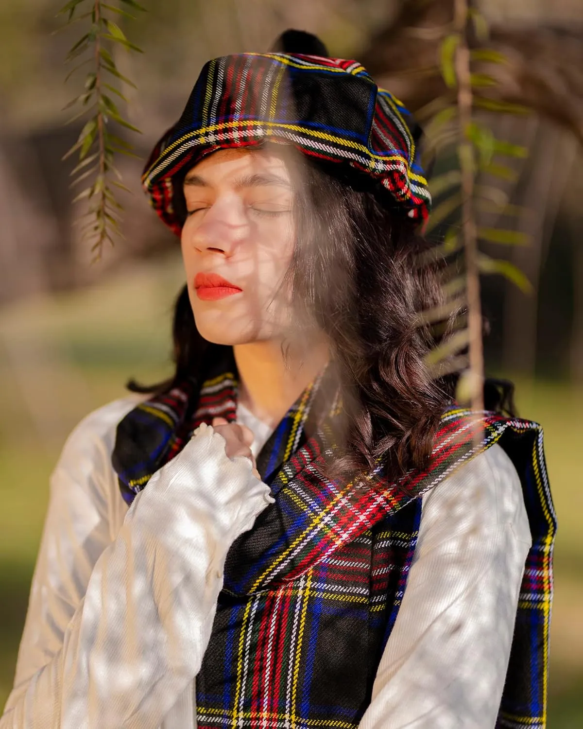 Scottish Traditional Tam o' Shatner Acrylic Wool Tammy Hat Flat Bonnet Kilt Many Tartans