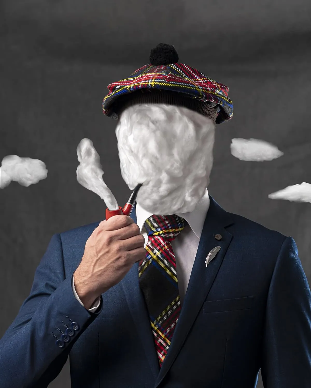 Scottish Traditional Tam o' Shatner Acrylic Wool Tammy Hat Flat Bonnet Kilt Many Tartans
