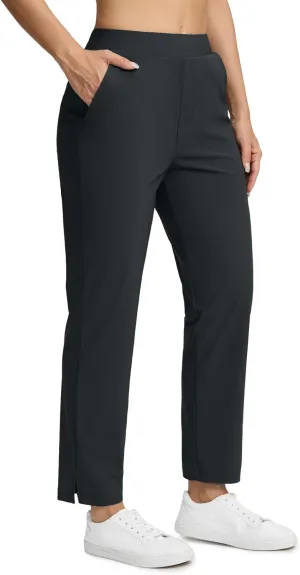 Seamaid Womens Golf Pants Lightweight Casual Travel Pants with Zipper Pockets Stretchy Work Business