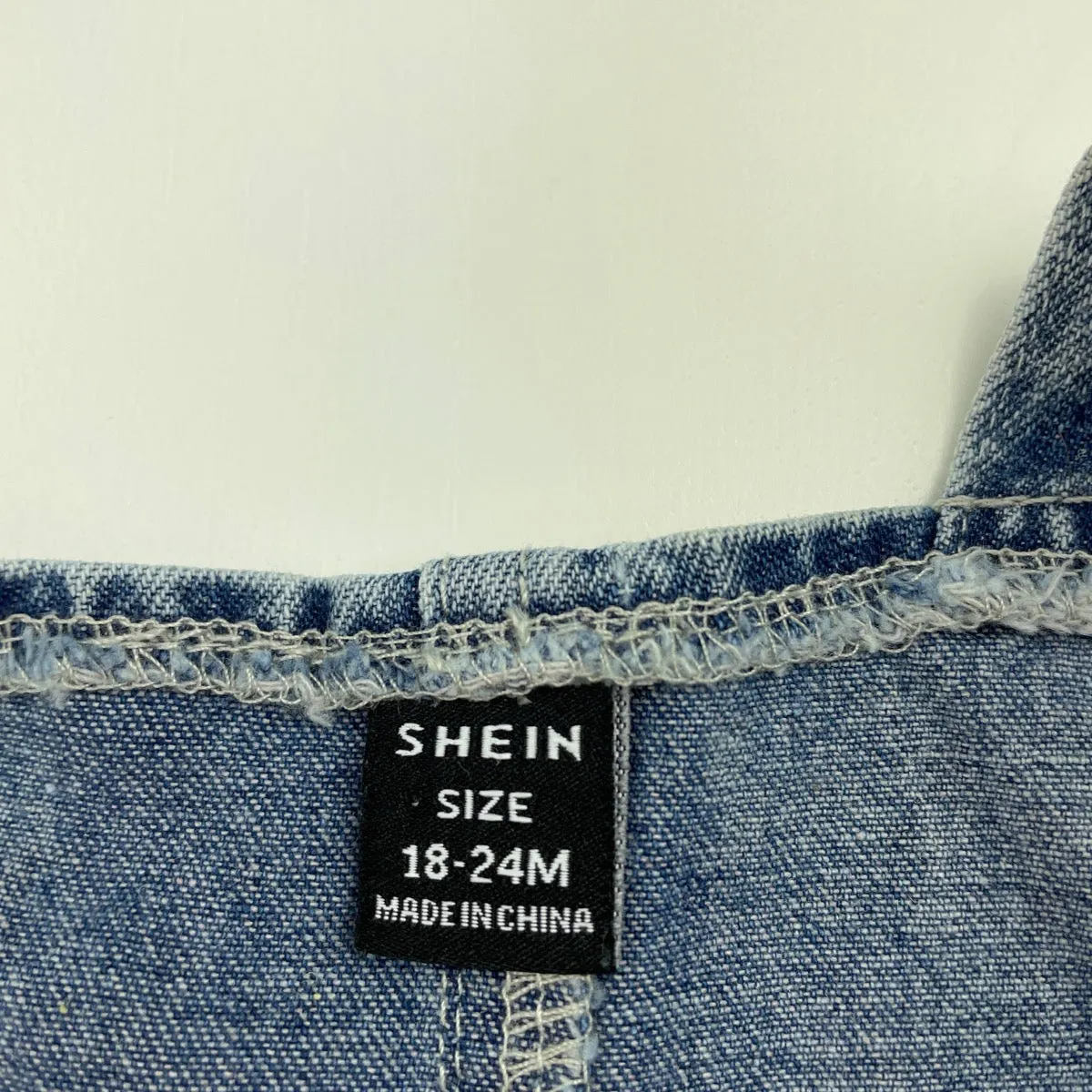 SHEIN lightweight denim overalls, size 2, Pre-loved