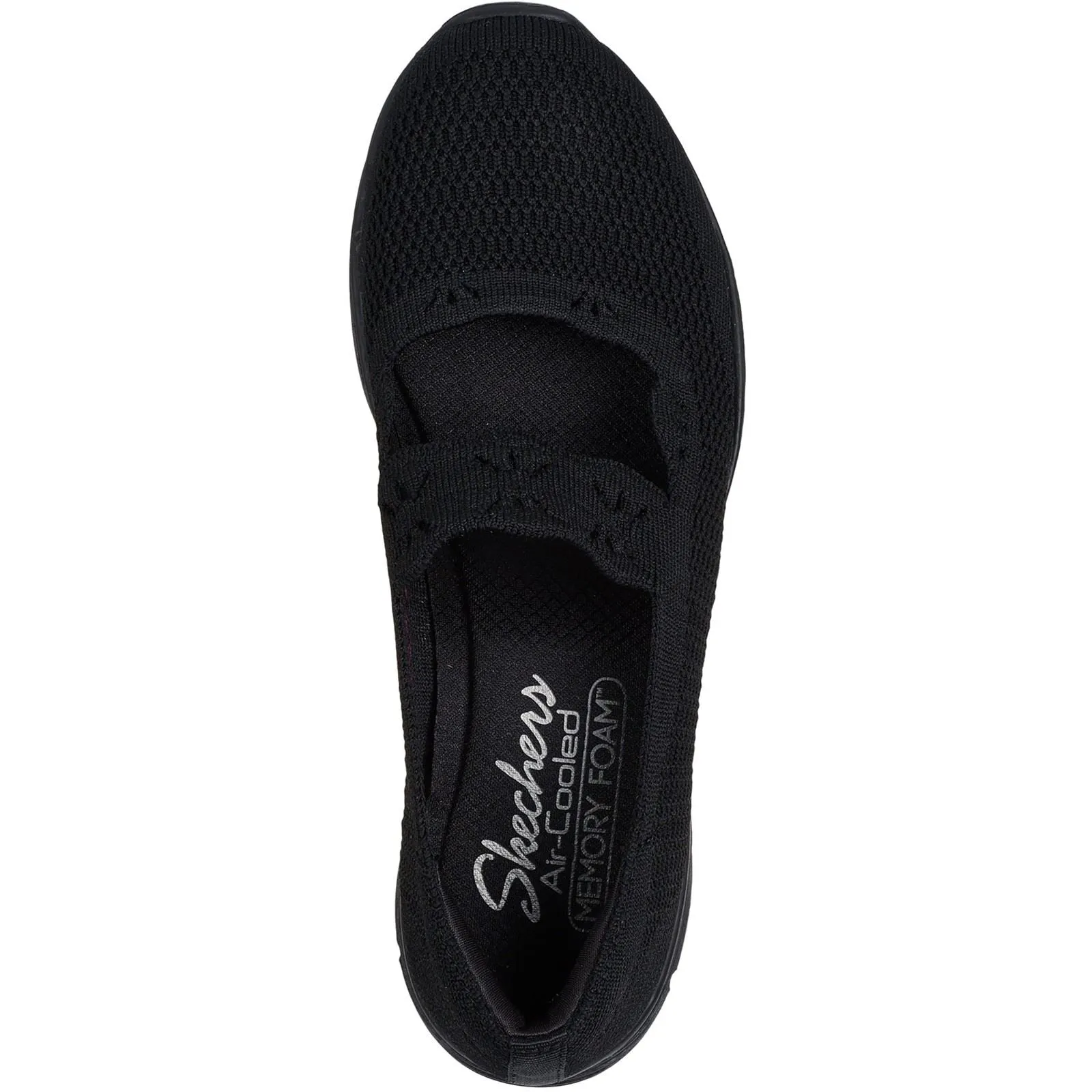 Skechers Seager Cute N' Coy Textile Women's Black Trainers